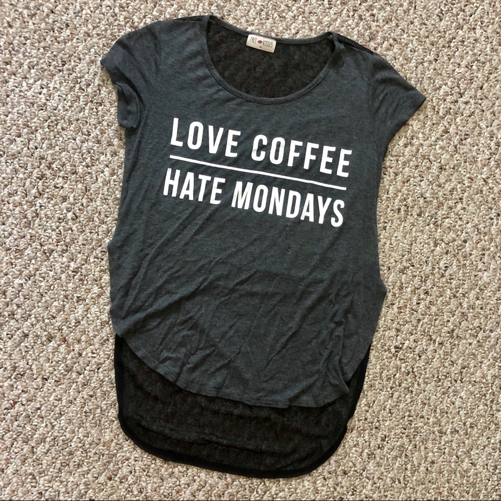Graphic T-Shirt - “Love Coffee - Hate Mondays”
